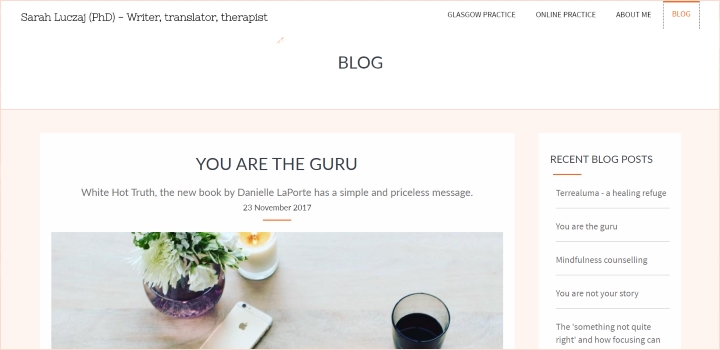 website with blog