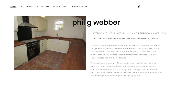 Kitchen and Bathroom Fitters website